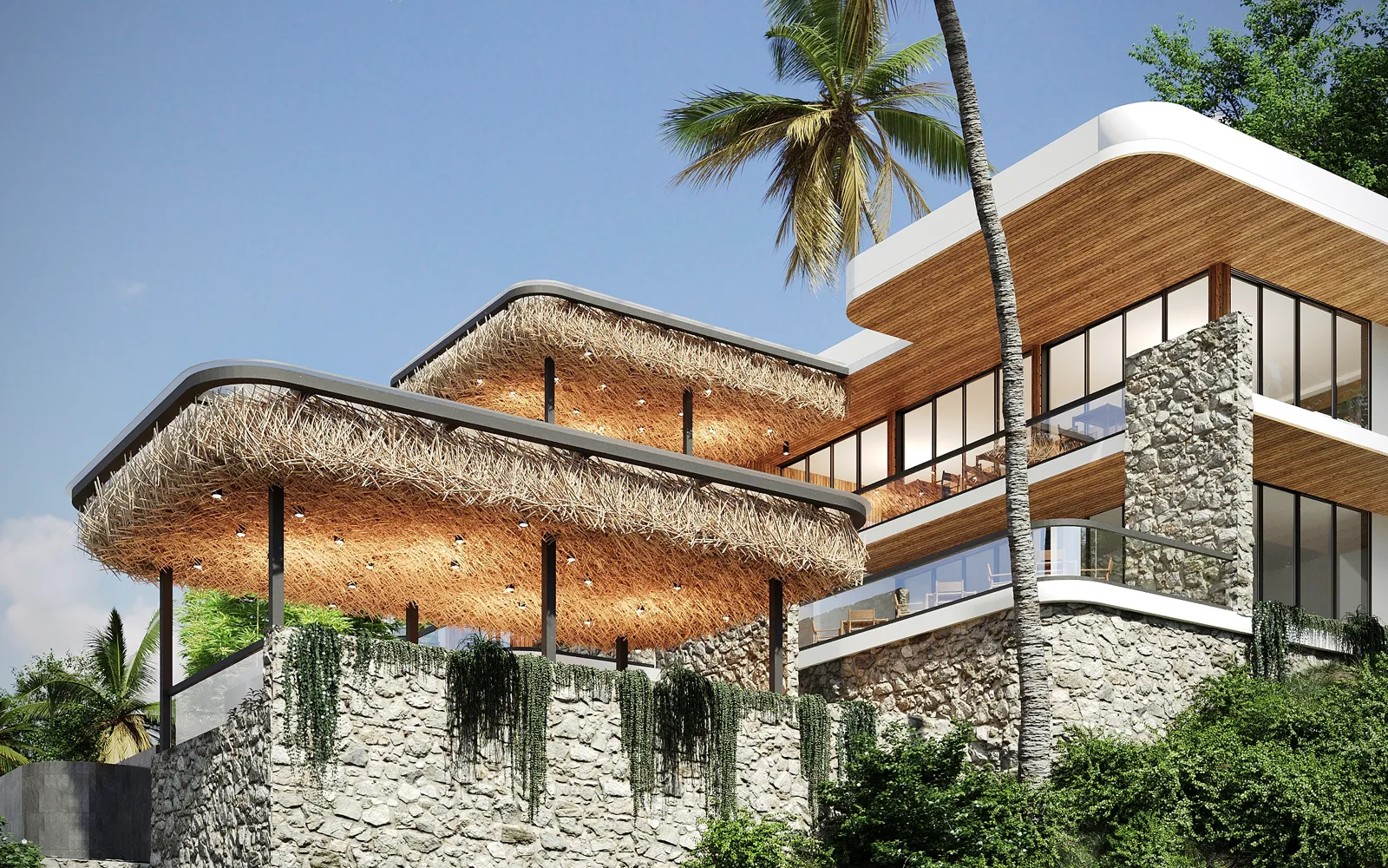 Café & restaurant, render