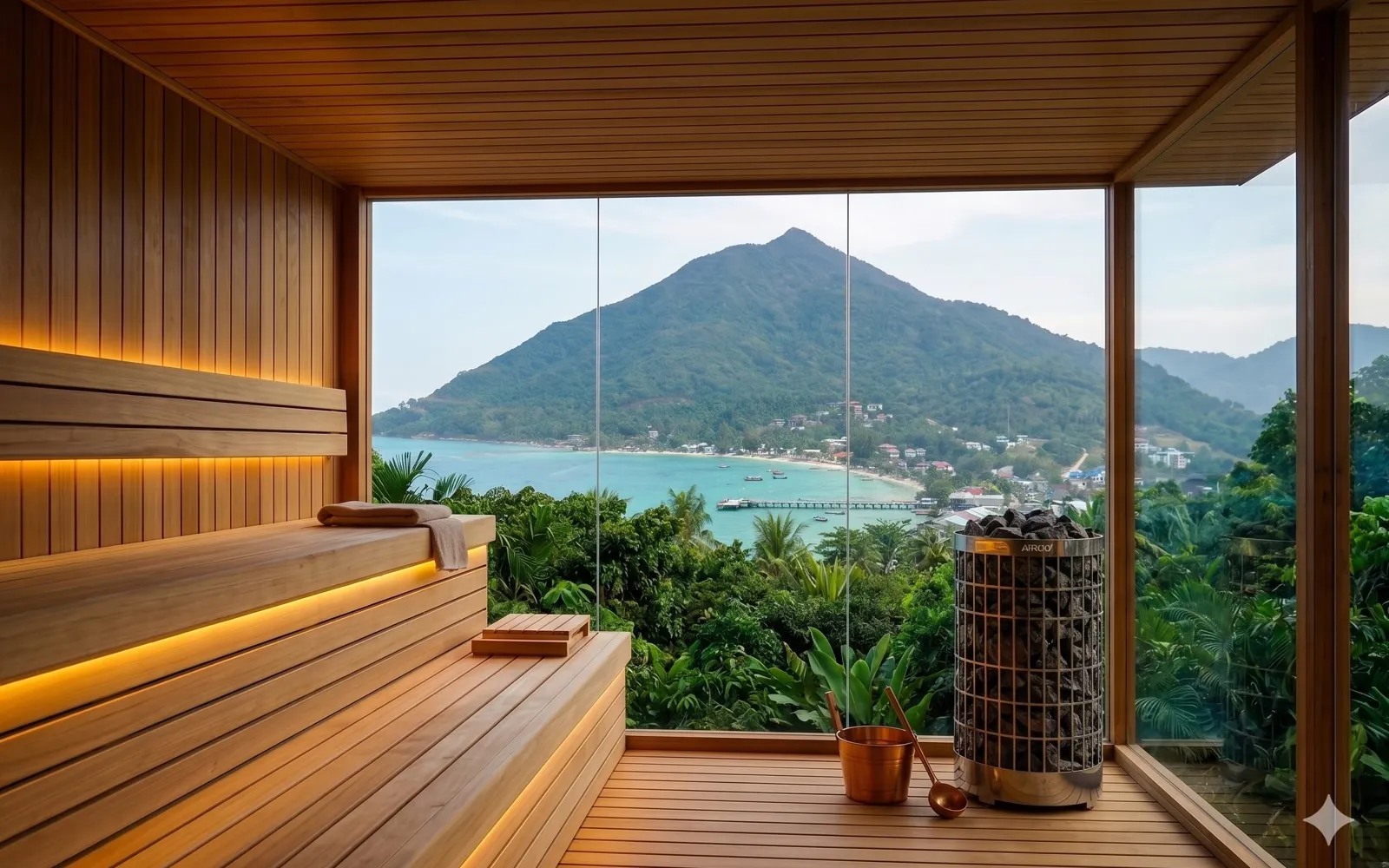 Sauna & ice bath, render