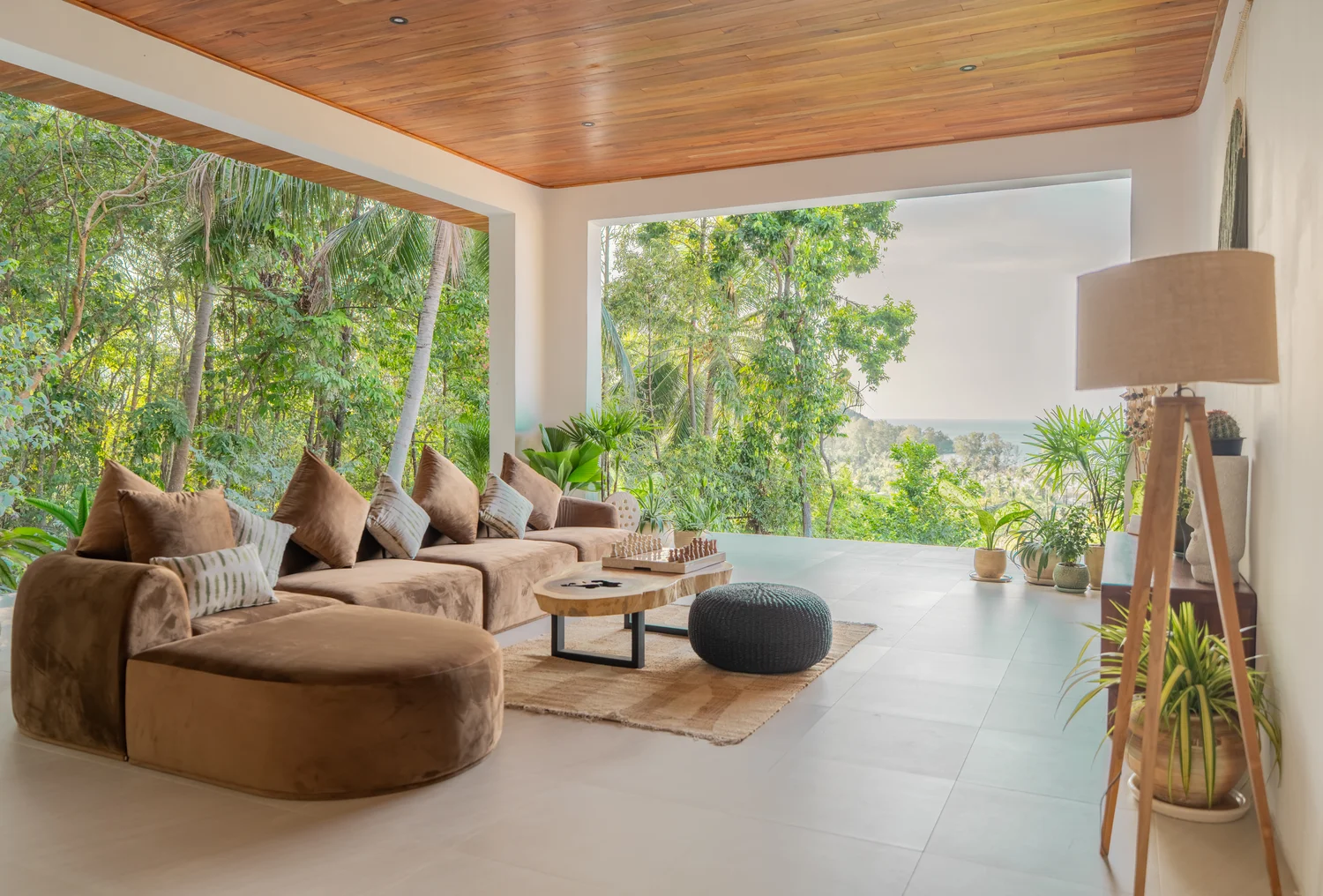 Open plan living and dining